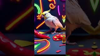 Loki Cockatiel learning martial arts #cockatiel #SubscribeNow #cockatiel #ai #cute #shorts