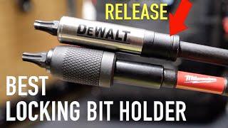 Best Locking Bit Holder DeWalt vs Milwaukee - DWA3HLDFT