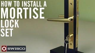 How to install the Swisco 40-049 Mortise lock set.