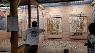 Throwing an Ace - Axe Throwing