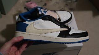 AIR JORDAN 1 LOW FRAGMENT X TRAVIS SCOTT SNEAKER UNBOXING