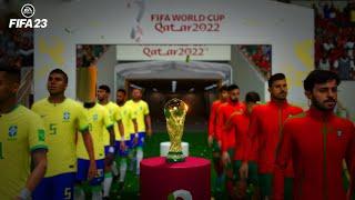 FIFA 23- BRAZIL vs. PORTUGAL - WORLD CUP 2022 QATAR  Final Match | PC Gameplay