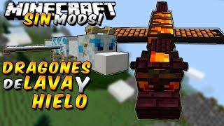 Minecraft: DRAGONES DE LAVA Y HIELO SIN MODS!! (Mascotas nuevas un poco grandes!!)