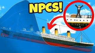 Tsunami THROWS New NPCs Off Titanic in the Floating Sandbox Update!