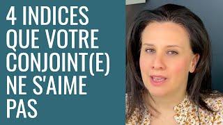 4 indices que votre conjoint(e) ne s'aime pas