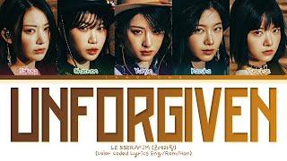 LE SSERAFIM (르세라핌) - "UNFORGIVEN (feat. Nile Rodgers)" (Color Coded Lyrics Eng/Rom/Han/가사)