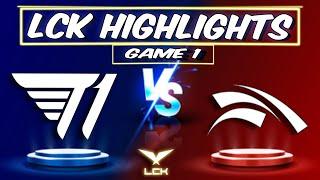 T1 vs HLE Highlights game 1 | LCK SPRING 2025 W9D1  | T1 vs HANWHA LIFE G1 LCK 2025