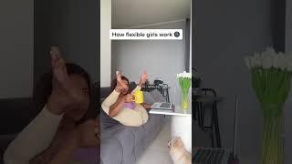 Lily b   20230321   How flexible girls drink and work 