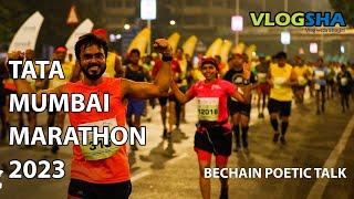 GLIMPSES OF TATA MUMBAI MARATHON 2023 | Vlogsha