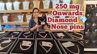 250mg Diamond  Nosepin | Light Weight Natural Diamond Thali MOP Chains, Rings, Necklace | NSK