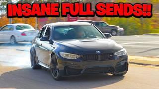 Raleigh Cars & Coffee INSANE Pullouts & Full Sends!! - November 2024