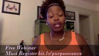 FREE Webinar - What is Blocking Your From Your Purpose? Join Tanisha Shanee