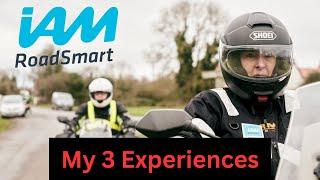 IAM Institute of Advanced Motorists outcome experiences for motorcyclists of the UK. My stories...