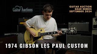 1974 Gibson Les Paul Custom Twentieth Anniversary | September 2024 Gear Demo | Guitar Auctions at GH