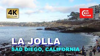 La Jolla Walking Tour |  November 2022 | Ambient Sound | San Diego California  [4K]