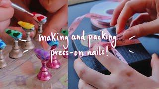 Real talk about starting a small business + selling your art | Package a nail order with me! 