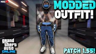 GTA 5 HOW TO GET THIS INVISIBLE BODY BLUE JOGGERS TRYHARD MODDED OUTFIT AFTER PATCH 1.68!