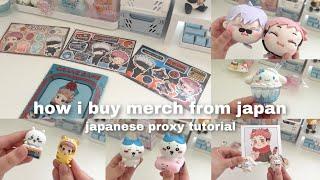 how to buy cheap anime & sanrio merch from japan  doorzo proxy tutorial, mercari unboxing + haul