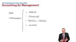 Accounting for Management - ACCA Management Accounting (MA)