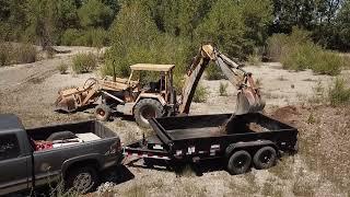 Backhoe Tractor & Dump Trailer Work