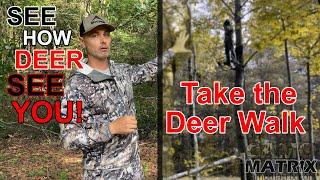 All Bow Hunters Must See This! Simulated Deer Walk in Deer Vision.