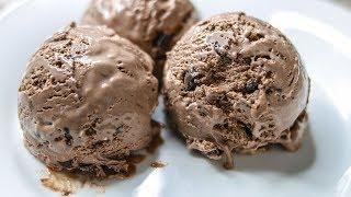 Chocolate Ganache Ice Cream | Dark Chocolate Ice Cream | No Eggs No Machine