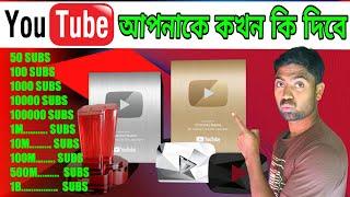 YouTube আপনাকে কখন কী দিবেYoutube awards SR Tech Gyan
