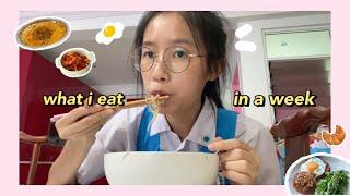 what i eat in a week: highschool ️ 中学生一周吃什么 (korean, chinese food)