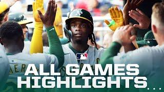 Highlight from ALL games on 7/14 (A's go off, Orioles walk off Yankees!)