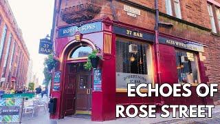 Pubs to Poets |The Hidden History of Rose Street | 4K Walk Edinburgh