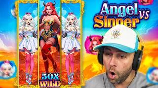 CRAZY DEGENERATE $300,000 SESSION on the *NEW* ANGEL VS SINNER SLOT!! (Bonus Buys)