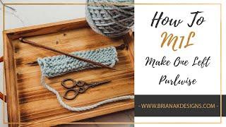 How to MAKE ONE LEFT PURLWISE (M1LP) Quick Knitting Increase Tutorial (m1Lp)