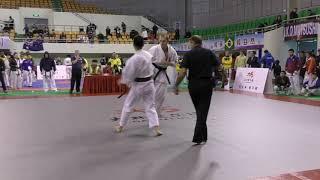 Fight 1 Максимов Денис 5 World Сhampionship Kyokushin Karate Шанхай 2018