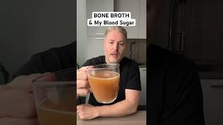 Bone broth and my blood sugar. #bloodsugar #glucoselevels #insulinresistant1 #bonebroth