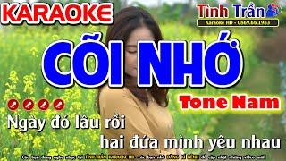 Cõi Nhớ Karaoke Nhạc Sống Tone Nam ( D#m ) - Tình Trần Organ