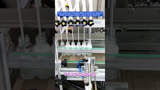 Automatic liquid filling line| 6 nozzle filling machine| capping machine| mineral water packaging …