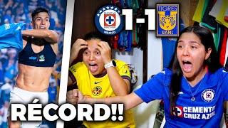 ¡RÉCORD al 97'! Reacción: CRUZ AZUL 1-1 TIGRES *Me vuelvo locaaa | Dúo Dinámico