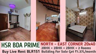 North East Corner 5 Units Building For Sale HSR Layout Prime BDA