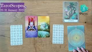 EXTENDED TarotScope for PISCES (Sun, Moon & Rising) for the week 25-31 January 2021