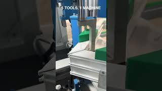 upvc cnc corner cleaning machine | upvc window cnc cleaning machine - 5 Tool precision #machine #cnc