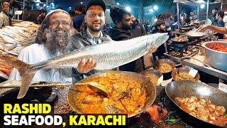 Grilled Fish & Prawn Karahi | Karachi's Biggest Seafood Street | Rashid Bengali | Kemari Street Food