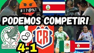 PRENSA TICA LLORA EN VIVO GOLEADA VS MEXICO FEMENIL ! NO PUEDE SER SON MUY SUPERIORES NO ES JUSTO !