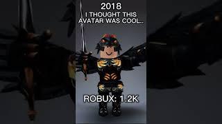 My Roblox avatar evolution..  #roblox #shorts