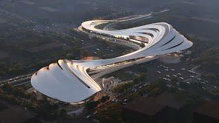 Zaha Hadid Architects designs Xi'an cultural centre to echo "meandering valleys"