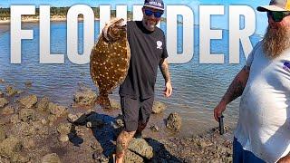 EPISODE 2 : Catching FLOUNDER from Shore all over Jacksonville, FL - HUGE COLLABORATIONS!