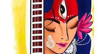 Saraswati|art tutorial be like #shorts #trending #viral #short #youtube #youtubeshorts #trend #ps4