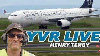 Vancouver Airport YVR Live plane spotting with Henry Tenby | SEP 19 2024