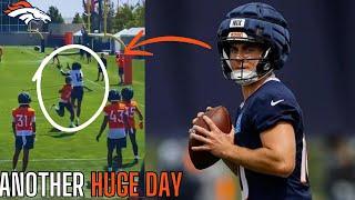 Bo Nix Is SEPERATING Himself At Denver Broncos Training Camp... | Broncos Training Camp News |