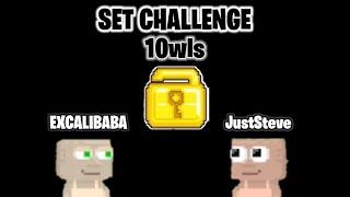 GROWTOPIA 10wls SET CHALLENGE!! With Excalibaba 