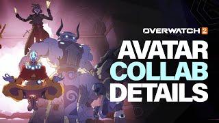 A first look at ALL the skins for the Avatar collab for Overwatch 2